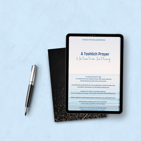 Digital Download: Tashlich Prayer Card and Intention Journal Set